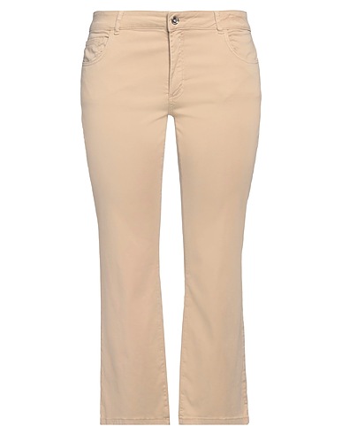 EMME by MARELLA Casual pants Sand 58% Cotton, 40% Lyocell, 2% Elastane
