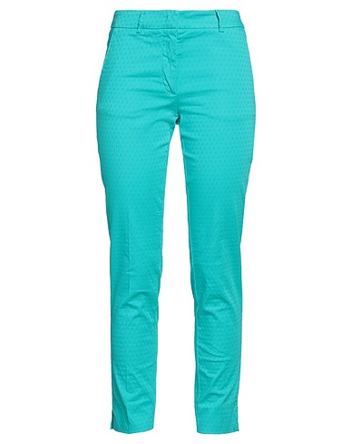 ROSSOPURO Pantalón Azul turquesa 98% Algodón, 2% Elastán
