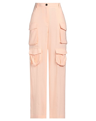 BALLANTYNE Casual trouser Light pink 55% Linen, 45% Viscose