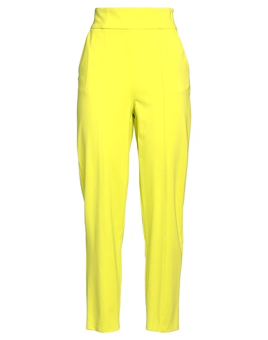 MANILA GRACE Casual trouser Lime green 53% Viscose, 42% Polyamide, 5% Elastane