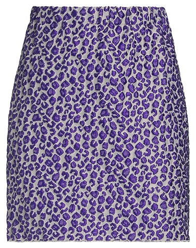 THE M.. Mini skirt Purple 56% Polyester, 44% Polyamide