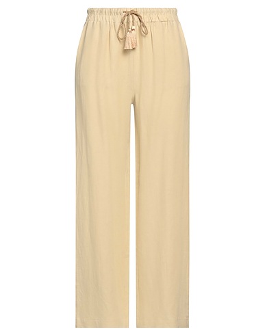 ALPHA STUDIO Повседневные брюки Песочный 74% Лен, 26% Вискоза