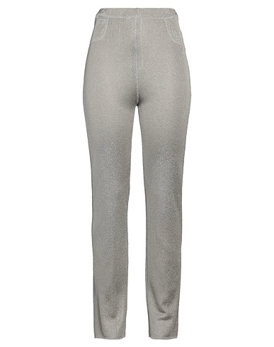 CAVALLI CLASS Casual pants ARGENTO 50% Viscose, 33% Cupro, 17% Polyester