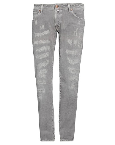 JACOB COHЁN Denim pants Grey 100% Cotton