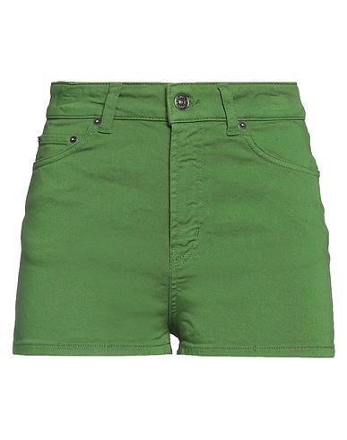 DONDUP Shorts jeans Verde 92% Cotone, 6% Elastomultiestere, 2% Elastan