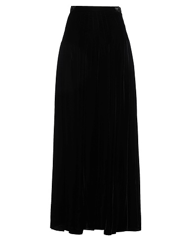DIOR Falda larga Negro 65% Viscosa, 35% Cupro