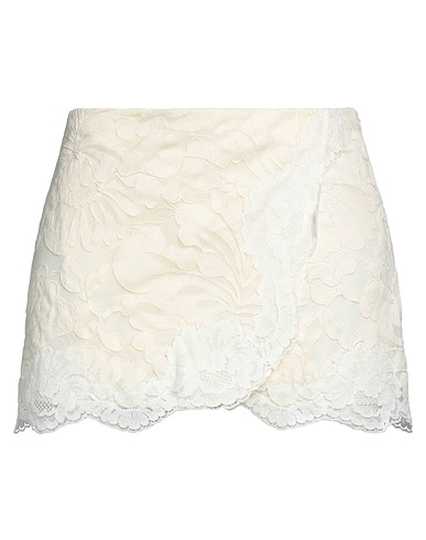 N°21 Mini skirt Ivory 48% Cotton, 47% Polyamide, 5% Elastane