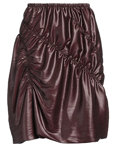 SPORTMAX Mini skirt Dark brown 100% Polyester