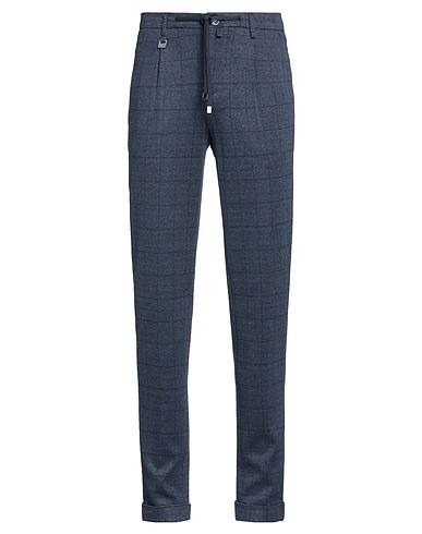 BARBATI Casual trouser Navy blue 70% Viscose, 25% Polyester, 5% Elastane