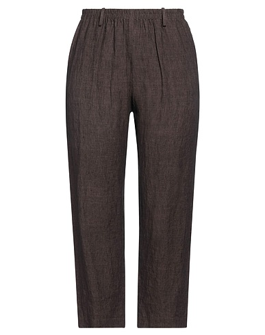 CRISTINA BONFANTI Pantalone Cioccolato 100% Lino