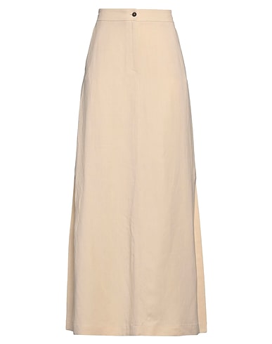 ANTONELLI Maxi Skirts Beige 73% Viscose, 27% Linen