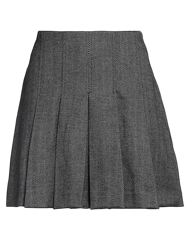 VICOLO Mini skirt Grey 62% Polyester, 35% Viscose, 3% Elastane