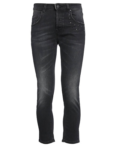 GAëLLE Paris Denim trousers Black 98% Cotton, 2% Elastane