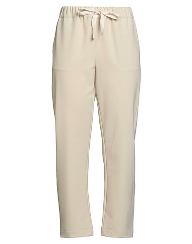 SEMICOUTURE Casual pants Beige 68% Polyester, 29% Viscose, 3% Elastane