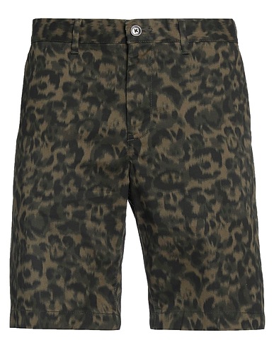 MICHAEL KORS MENS Σορτς + Βερμουδες Στρατιωτικό πράσινο 97% Βαμβάκι, 3% Ελαστάνη