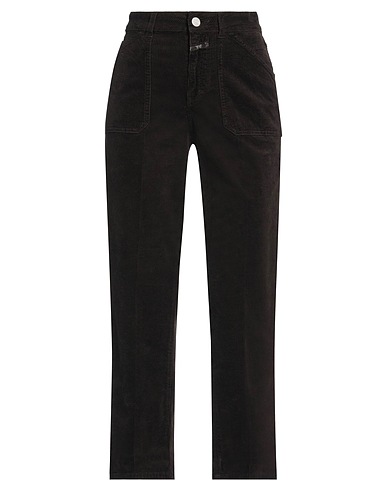CLOSED Casual trouser Dark brown 98% Cotton, 2% Elastane