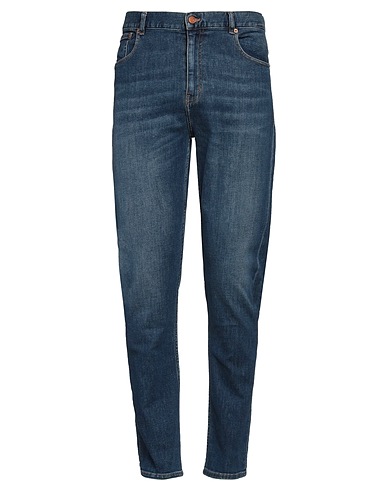 FINGER IN THE NOSE Denim trousers DENIM Blue 87% Cotton, 8% Polyester, 3% Elastomultiester, 2% Elastane