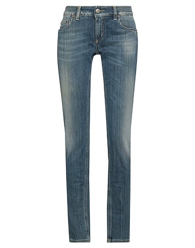 DONDUP Denim trousers Blue 89% Cotton, 11% Elastomultiester
