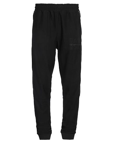 EA7 Pantalone Nero 100% Cotone