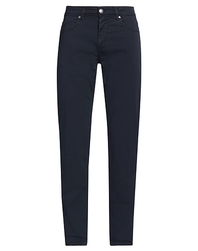 RE_HASH Casual pants Midnight blue 97% Cotton, 3% Elastane
