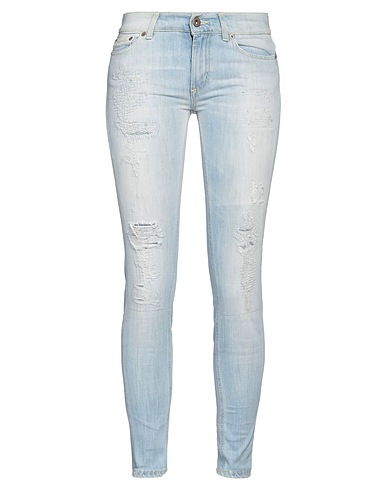 DONDUP Denim trousers Blue 89% Cotton, 11% Elastomultiester