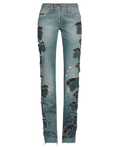 DOLCE&GABBANA Denim trousers Blue 100% Cotton