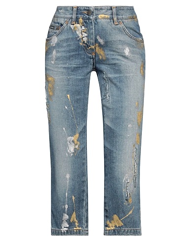 DOLCE&GABBANA Denim pants Blue 100% Cotton