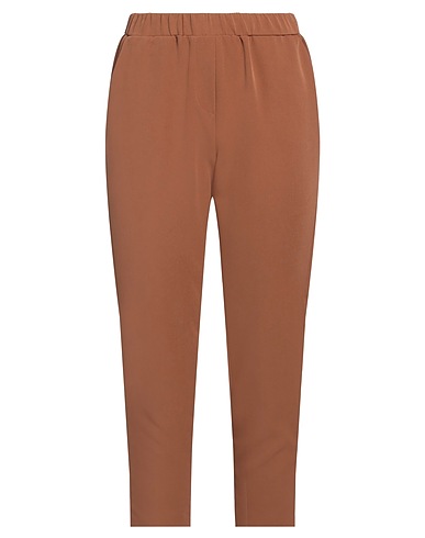 TAKE-TWO Casual trouser Camel 89% Polyester, 11% Elastane
