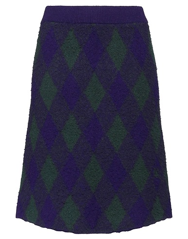BURBERRY Midi skirt Purple 100% Wool