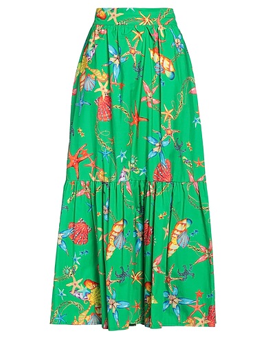 LAFTY LIE Maxi Skirts Green 100% Cotton