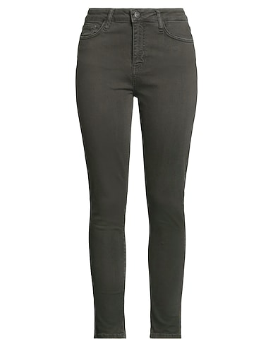 FRED MELLO Denim trousers Military green 98% Cotton, 2% Elastane