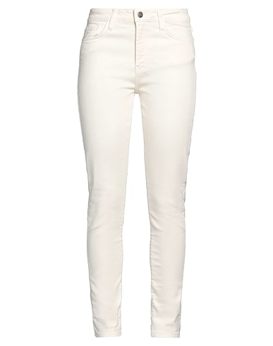 FRED MELLO Pantaloni jeans Off white 98% Cotone, 2% Elastan