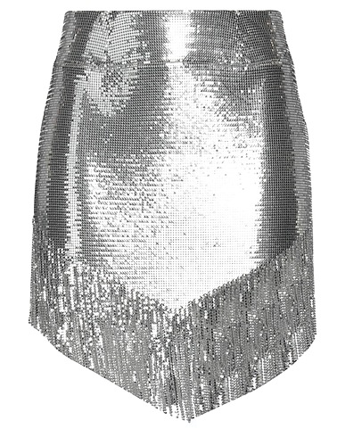 RABANNE Mini skirt Silver 100% Aluminium