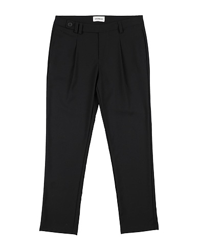 BIKKEMBERGS Casual trouser Black 64% Polyester, 25% Viscose, 6% Elastane, 5% Textile fibres