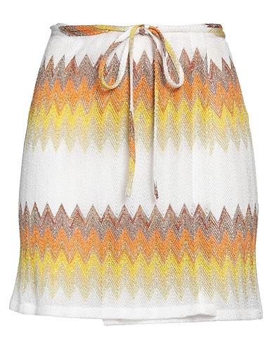 MISSONI Mini skirt Yellow 58% Viscose, 26% Cupro, 16% Polyester