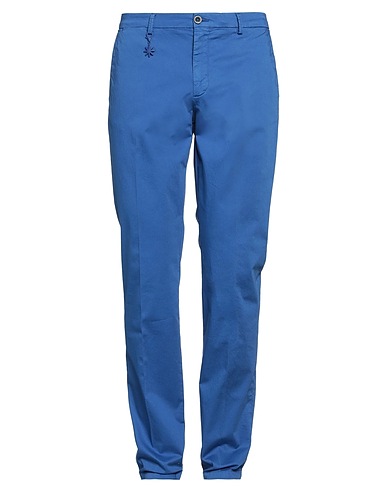 MANUEL RITZ Pantalone Blu 98% Cotone, 2% Elastan