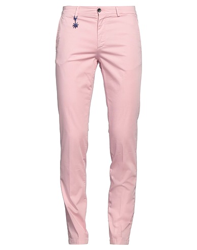MANUEL RITZ Casual trouser Light pink 98% Cotton, 2% Elastane