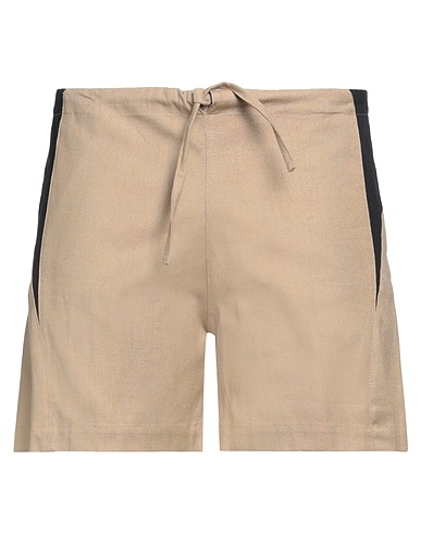 EDEN POWER CORP Shorts & Bermuda Beige 55% Hemp, 45% Organic cotton