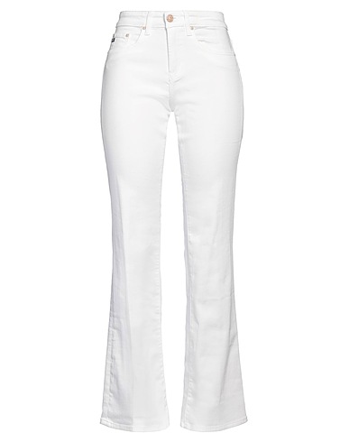 AG JEANS Bootcut Jeans White 70% Cotton, 14% Lyocell, 14% Polyester, 2% Elastane