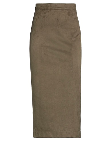 SISTE'S Gonna midi Verde militare 90% Poliestere, 10% Elastan