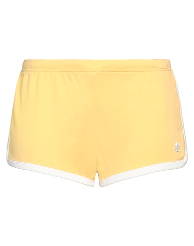 COURRÈGES Shorts & Bermudas Pastellgelb 100% Baumwolle