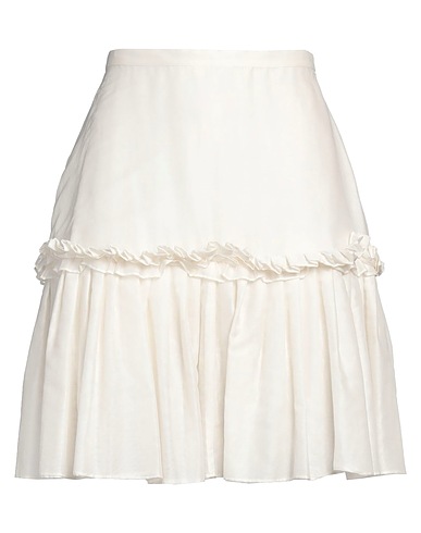 ANNA MOLINARI Mini skirt Ivory 100% Cotton