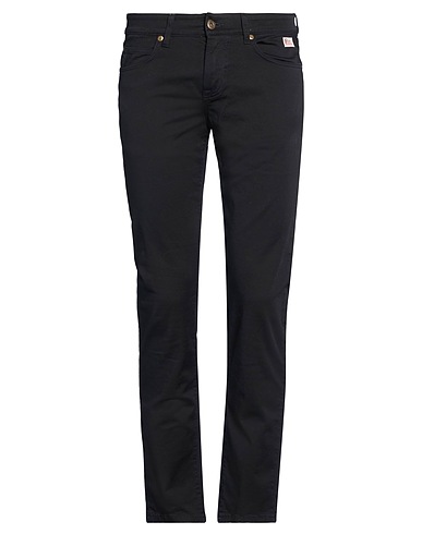 ROŸ ROGER'S Casual trouser NERO 97% Cotton, 3% Elastane