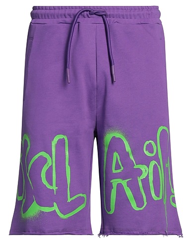 DISCLAIMER Shorts & Bermuda Purple 100% Cotton