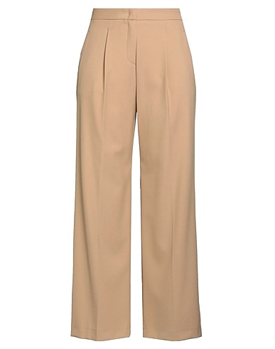SEDUCTIVE Casual trouser Camel 68% Polyester, 29% Viscose, 3% Elastane