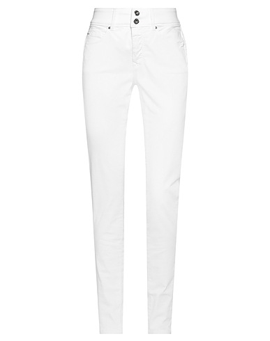 SALSA JEANS Casual trouser White 97% Cotton, 3% Elastane