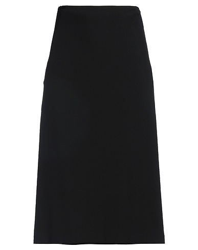 MCQUEEN Midi skirt Black 50% Acetate, 50% Viscose