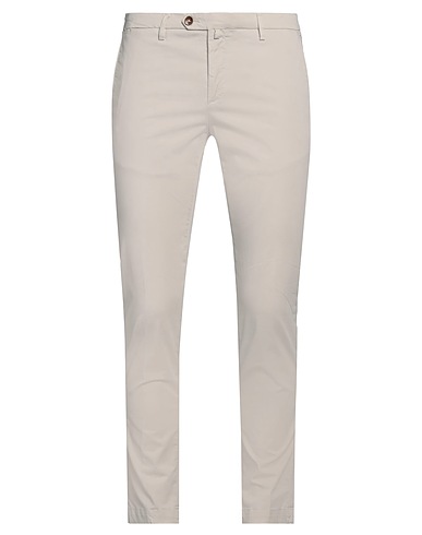 BRIGLIA 1949 Casual trouser Light grey 97% Cotton, 3% Elastane