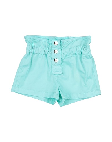 FUN & FUN Shorts & Bermuda Light green 98% Cotton, 2% Elastane