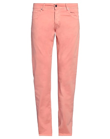 MARCO PESCAROLO Casual trouser Salmon pink 85% Cotton, 11% Silk, 4% Elastane